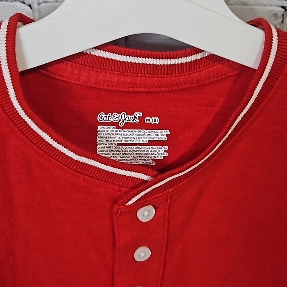 💙 Baseball style short sleeve tee